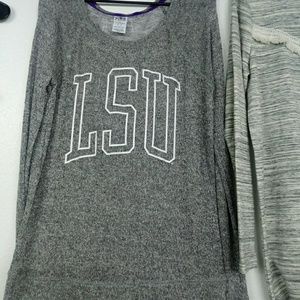 LSU light weight sweater by pink size M